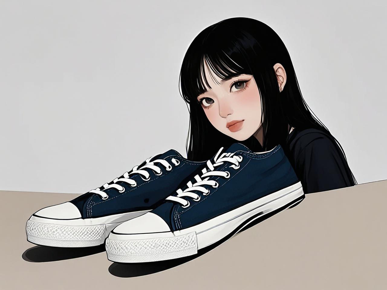 学院风女孩都在穿的帆布鞋，搭配这样才高级！