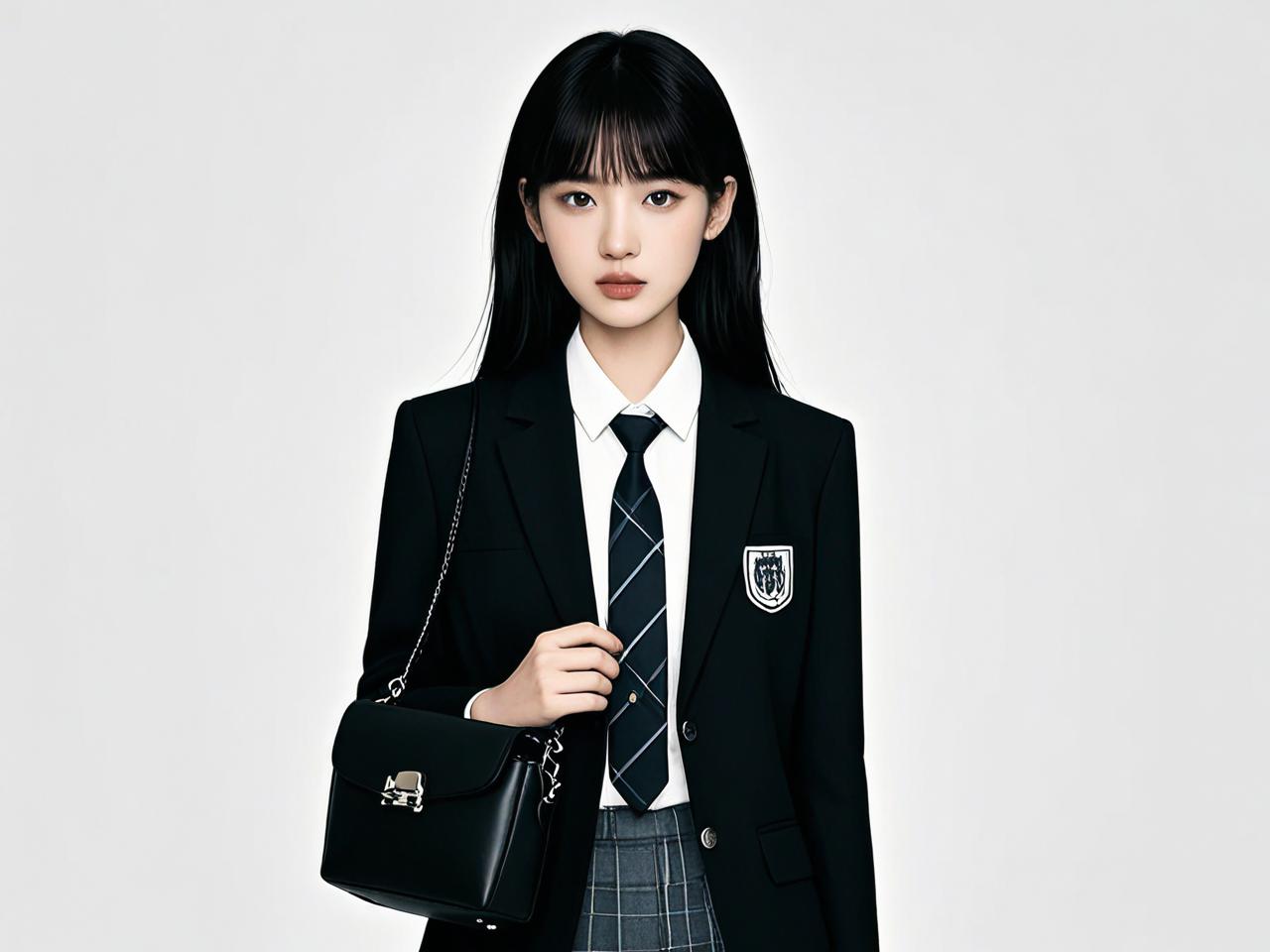 学院风女孩都在穿的水桶包，搭配这样才高级！