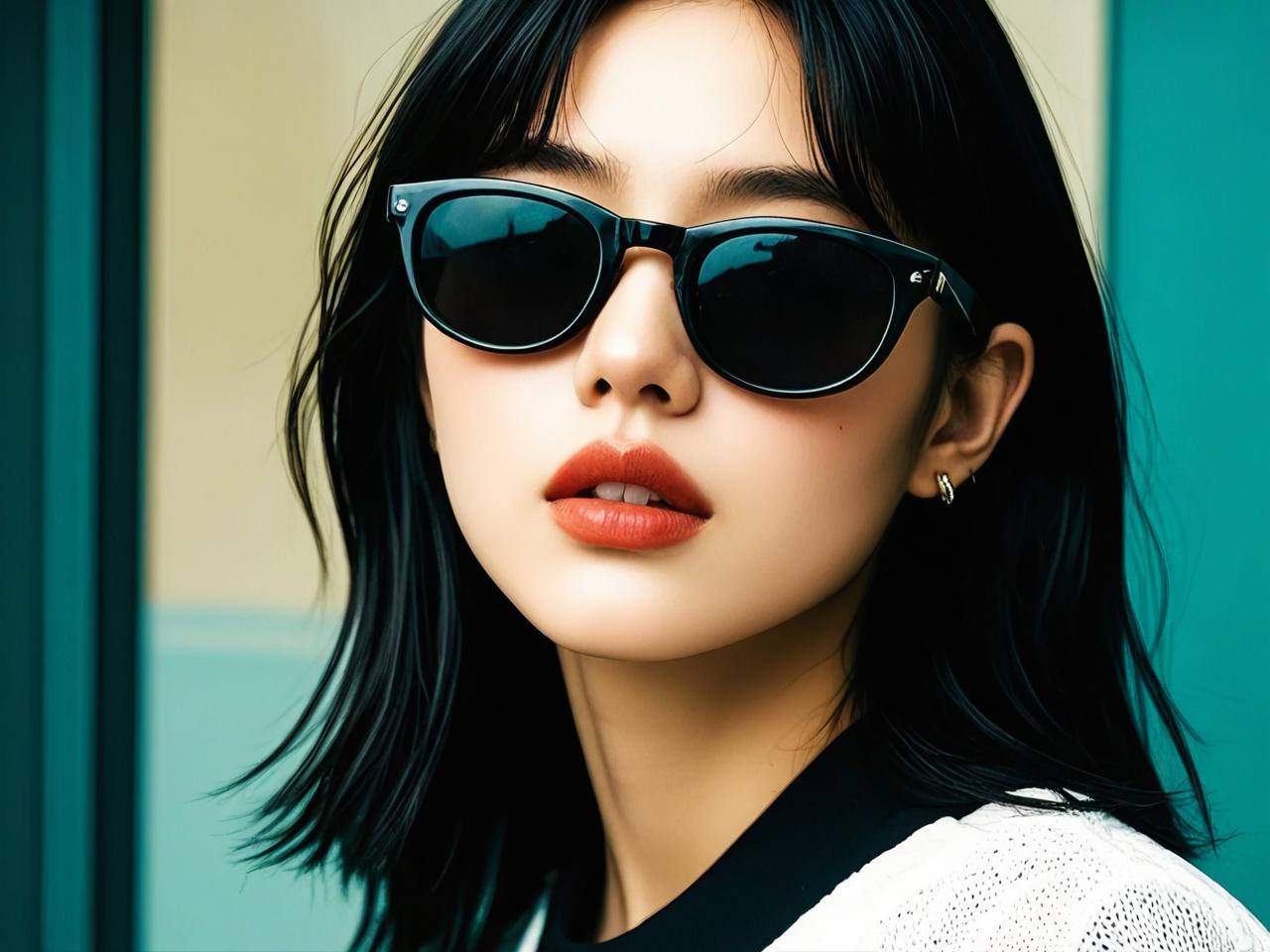混搭风女孩都在穿的墨镜，搭配这样才高级！