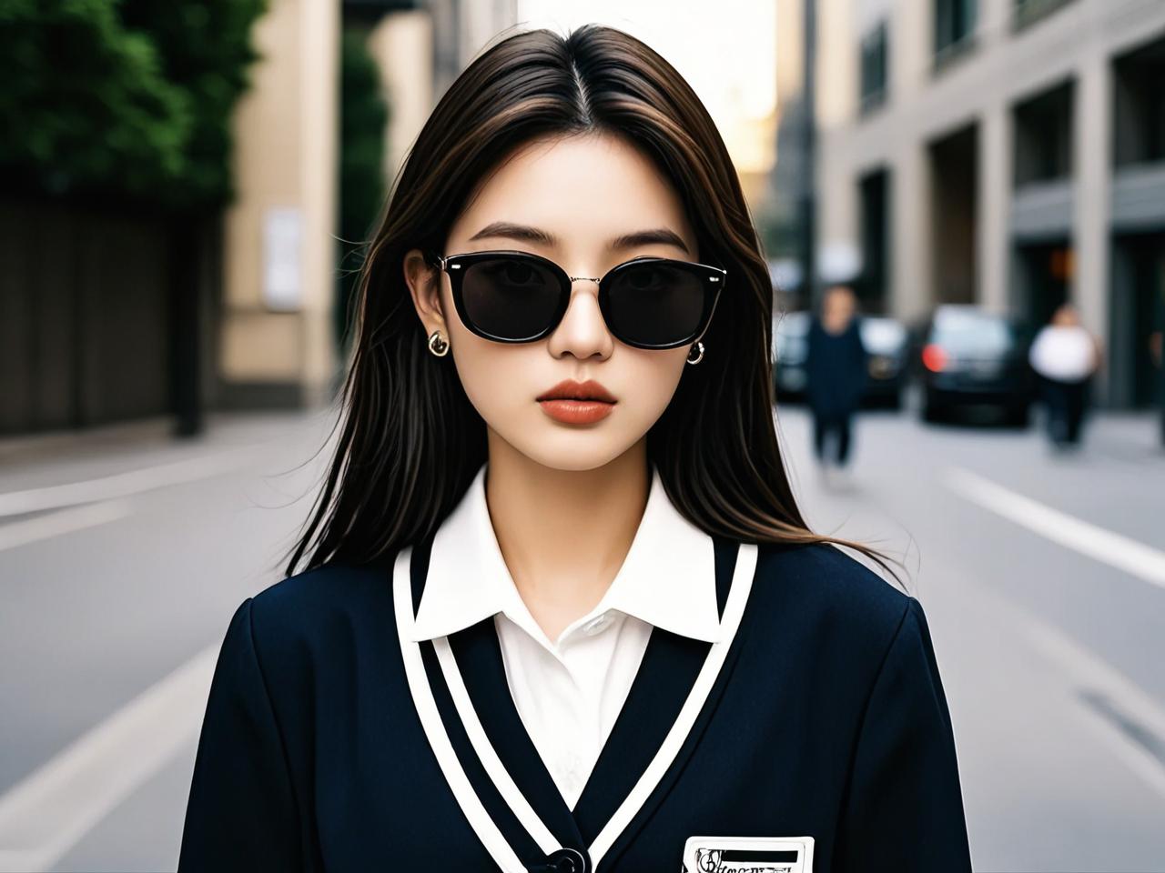 学院风穿搭灵魂：墨镜是你不能错过的亮点