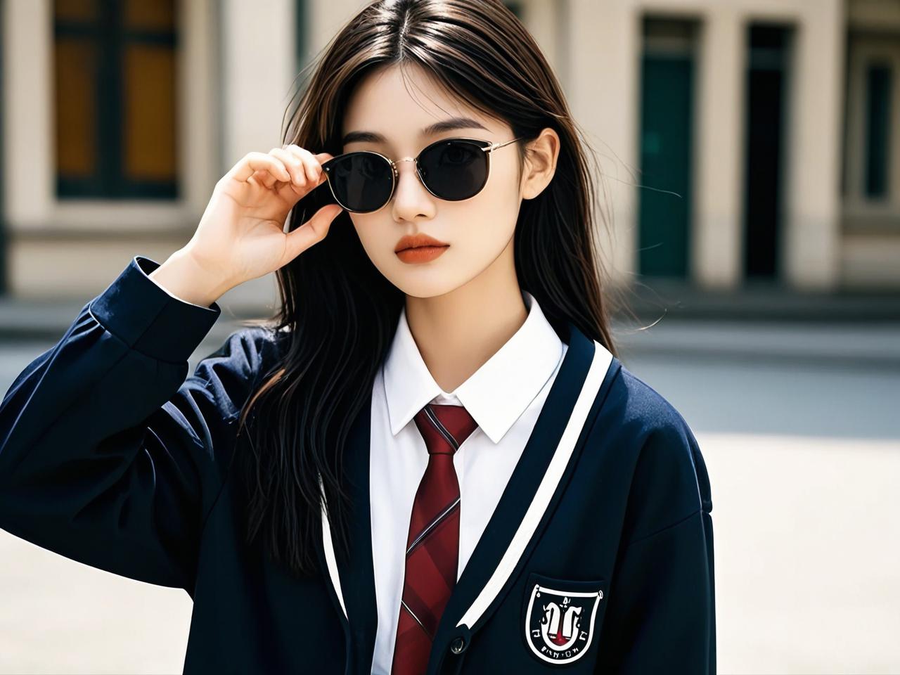 学院风穿搭灵魂：墨镜是你不能错过的亮点