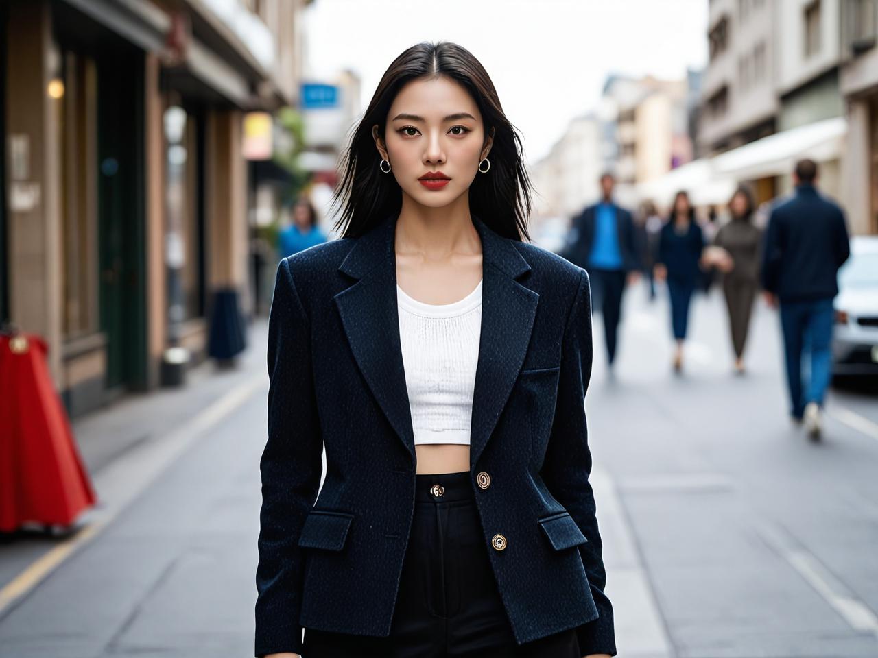 千禧辣妹博主力推Cropped Blazer怎么样搭配最好看？