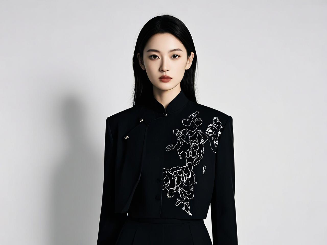 新中式明星同款Cropped Blazer穿搭图鉴，照着买就对了