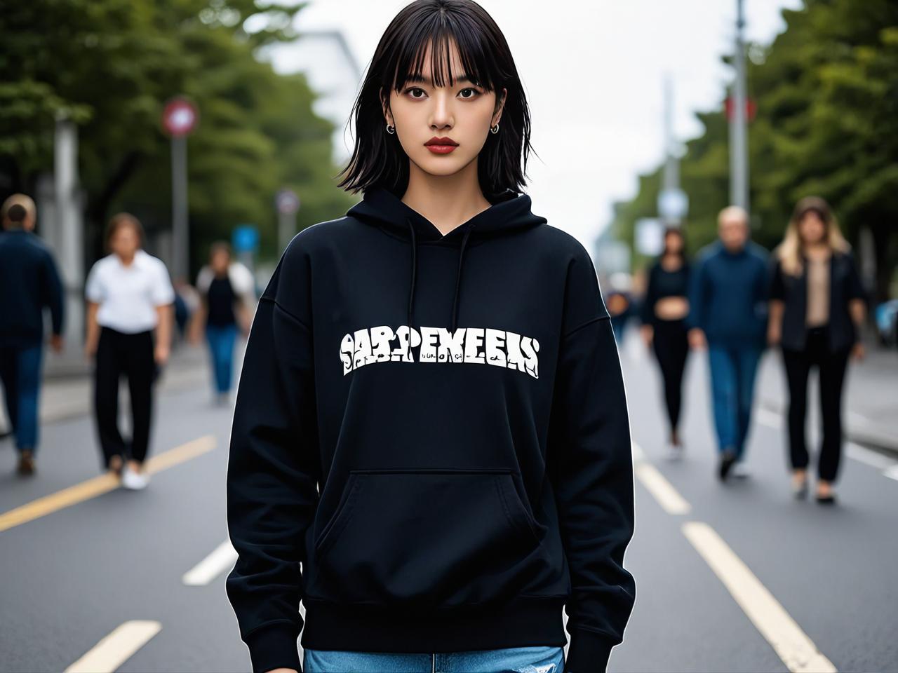 告别路人感：辣妹风春季卫衣这样穿