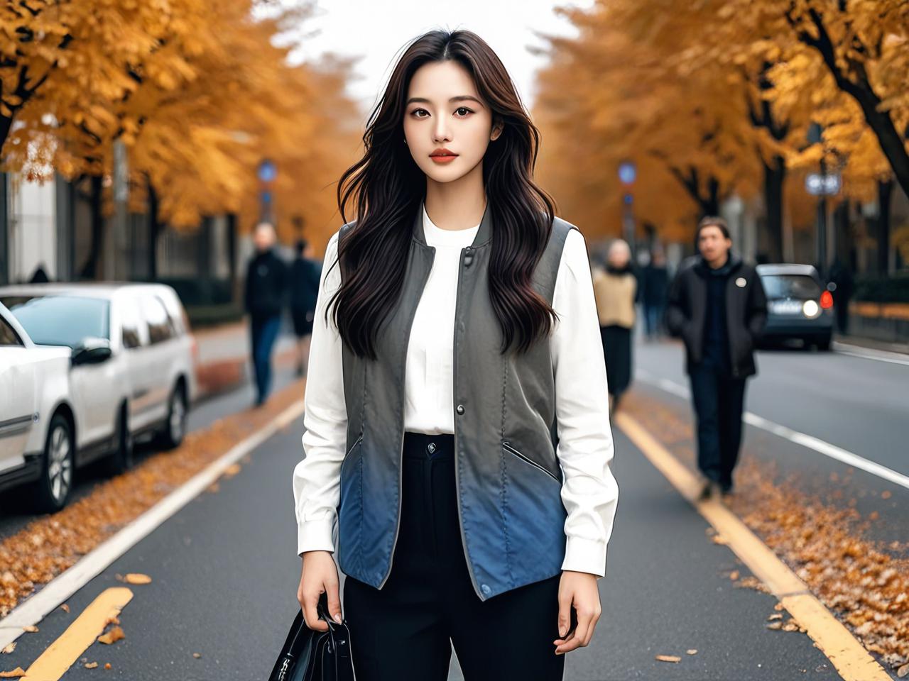 告别路人感：森系秋季马甲这样穿