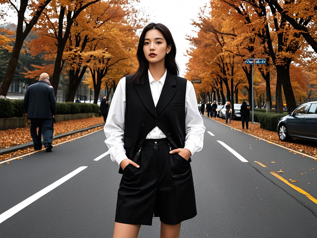 告别路人感：森系秋季马甲这样穿