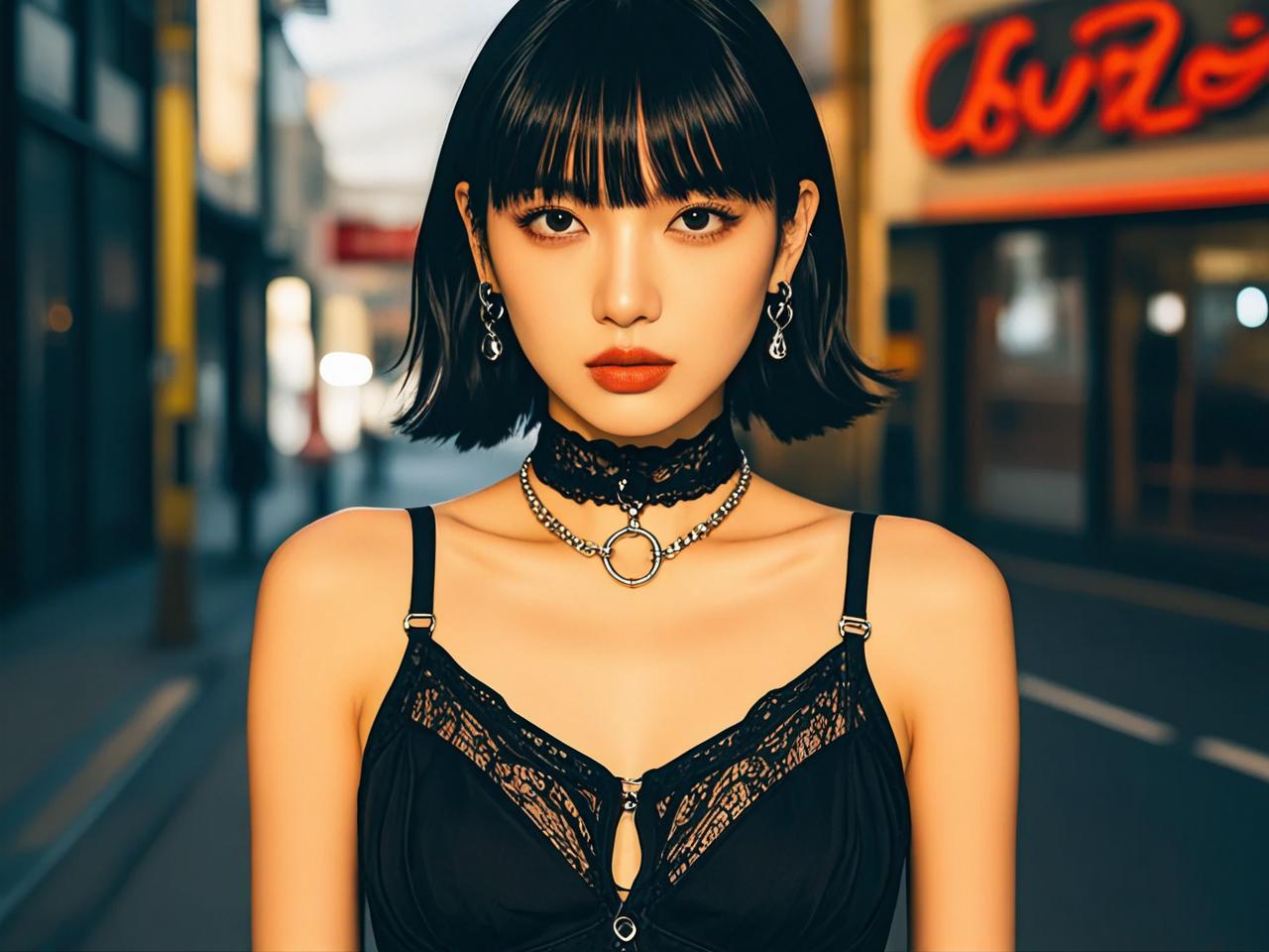 未来机能街拍爆红！设计师力荐蕾丝吊带成为焦点