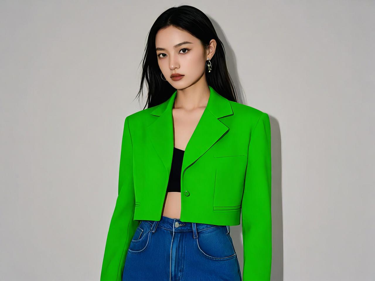极简高级街拍爆红！春夏新品Cropped Blazer成为焦点