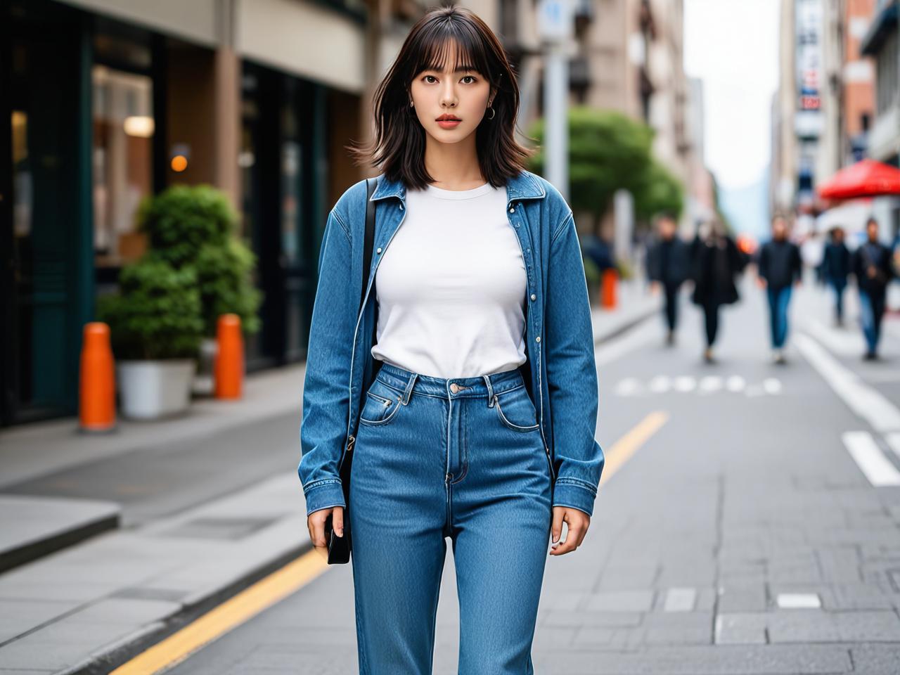 告别路人感：港风冬季牛仔裤这样穿