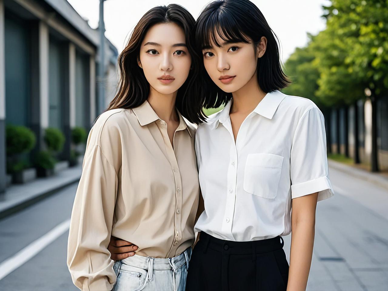 甜酷风穿搭灵感：春季 衬衫才是绝配