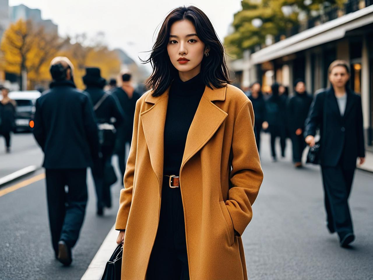 告别路人感：辣妹风春季风衣这样穿