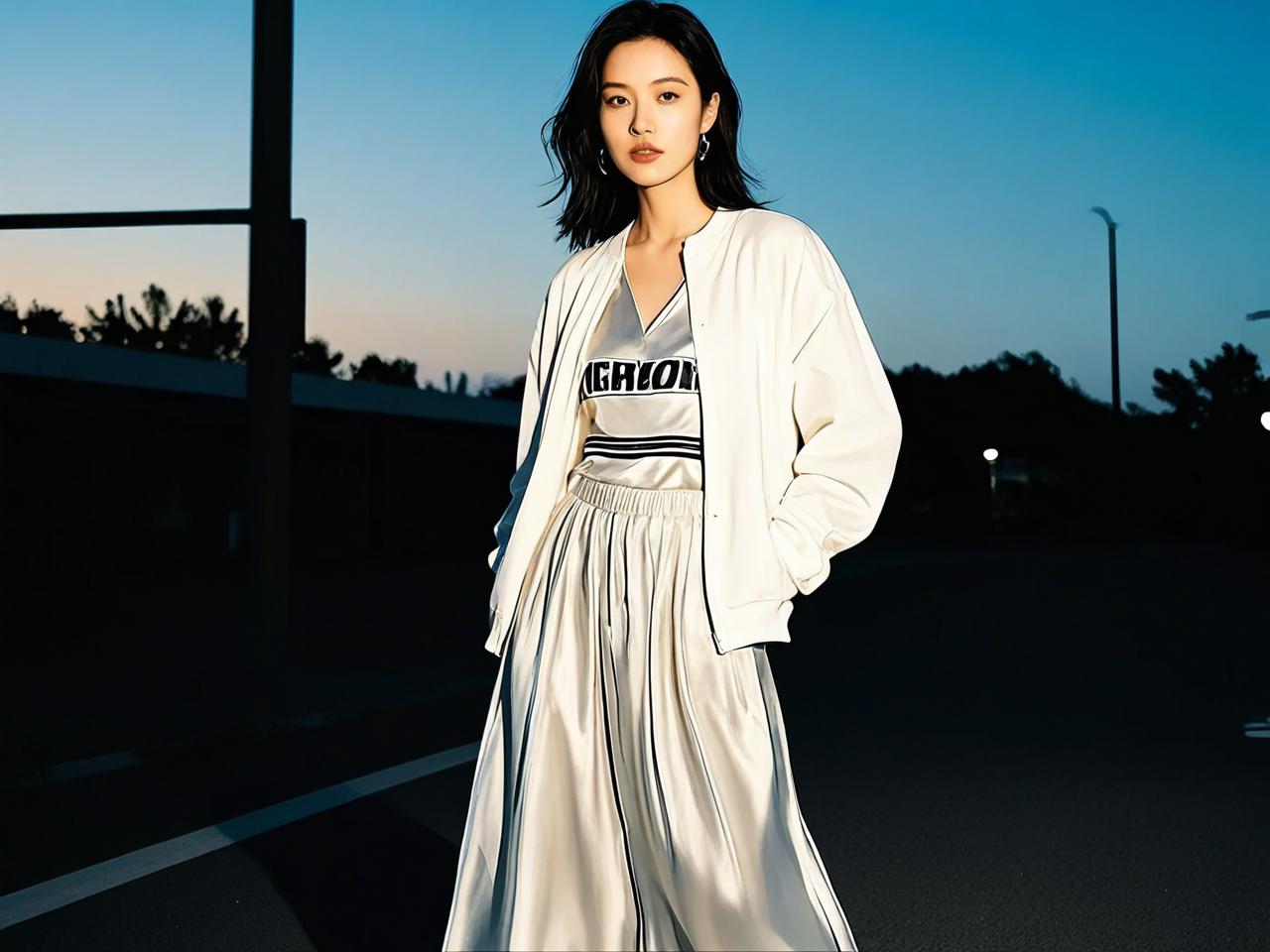 运动街头流行趋势预测：明星同款真丝长裙要火到明年
