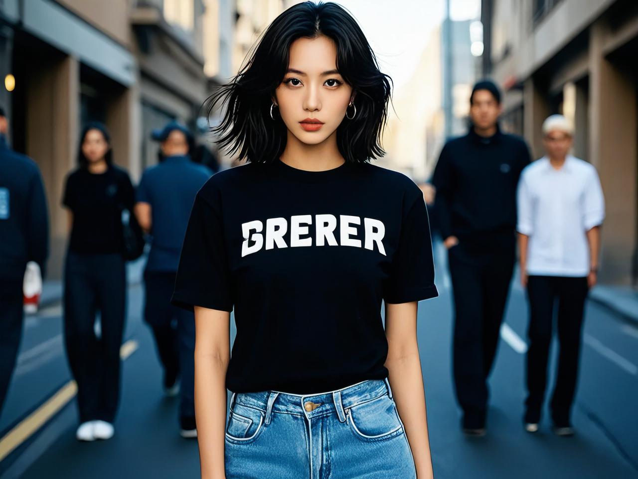 告别路人感：辣妹风冬季T恤这样穿