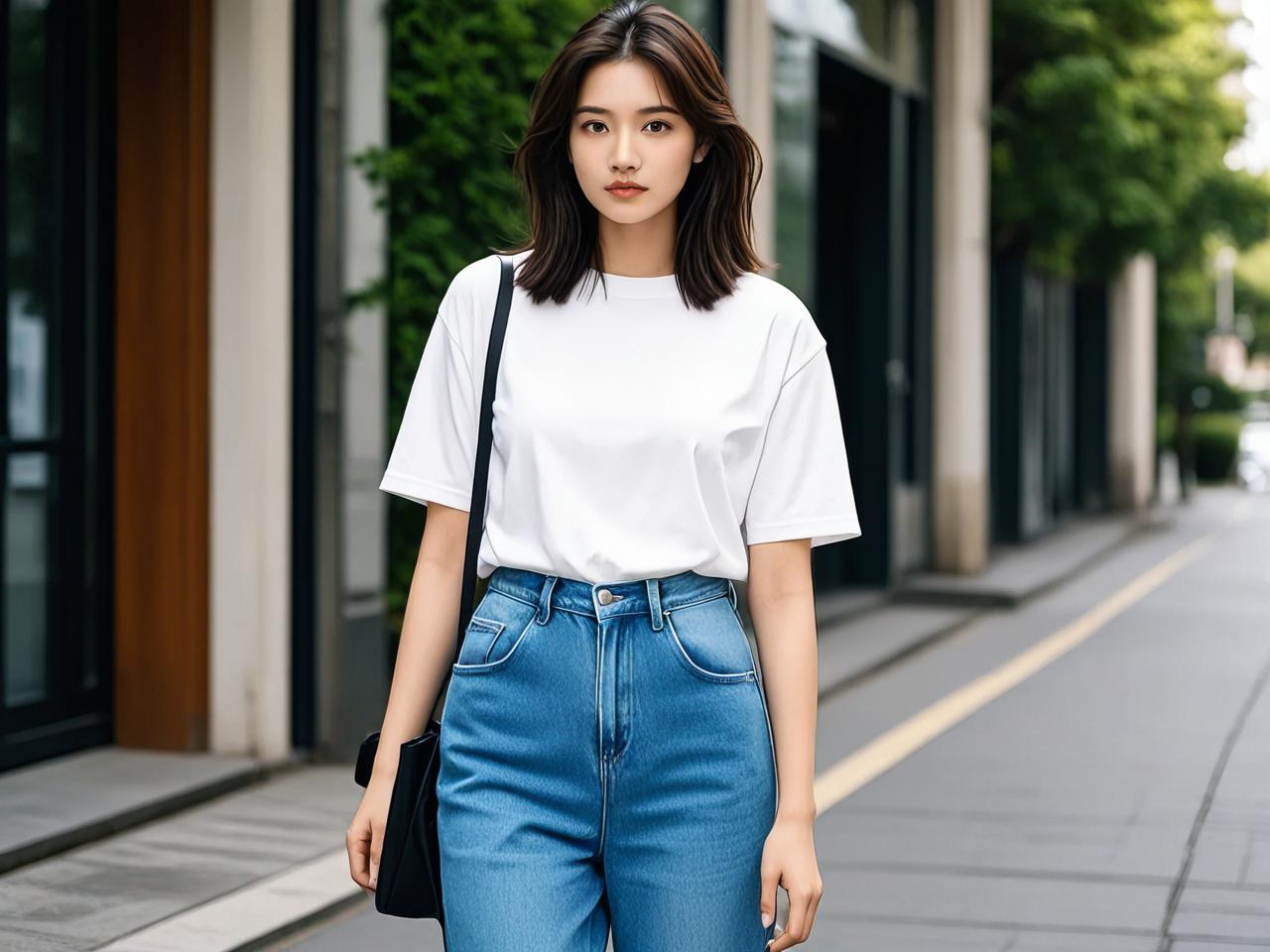 告别路人感：森系夏季牛仔裤这样穿
