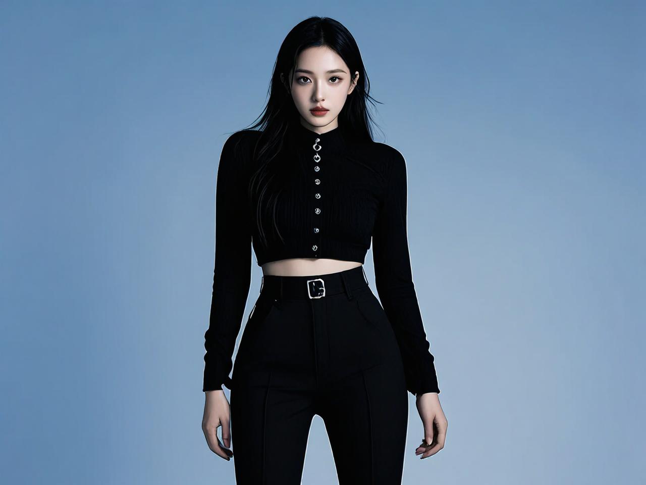 开春首选！暗黑系风女孩都爱的高腰裤