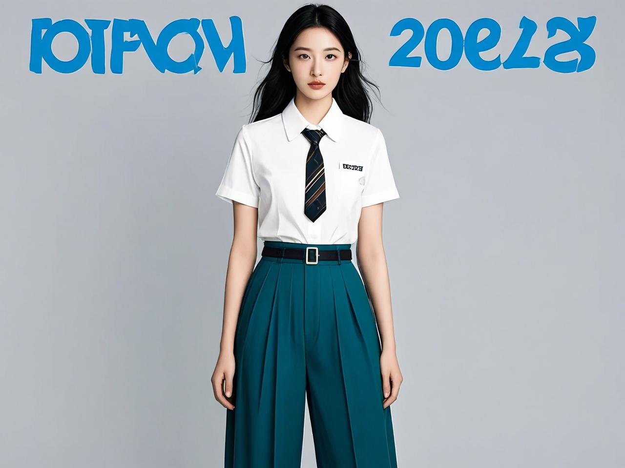 提升穿搭质感必备：2025年流行的学院风高腰裤